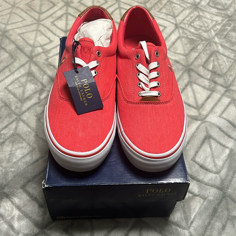 Men’s Red size 10 polo sneakers